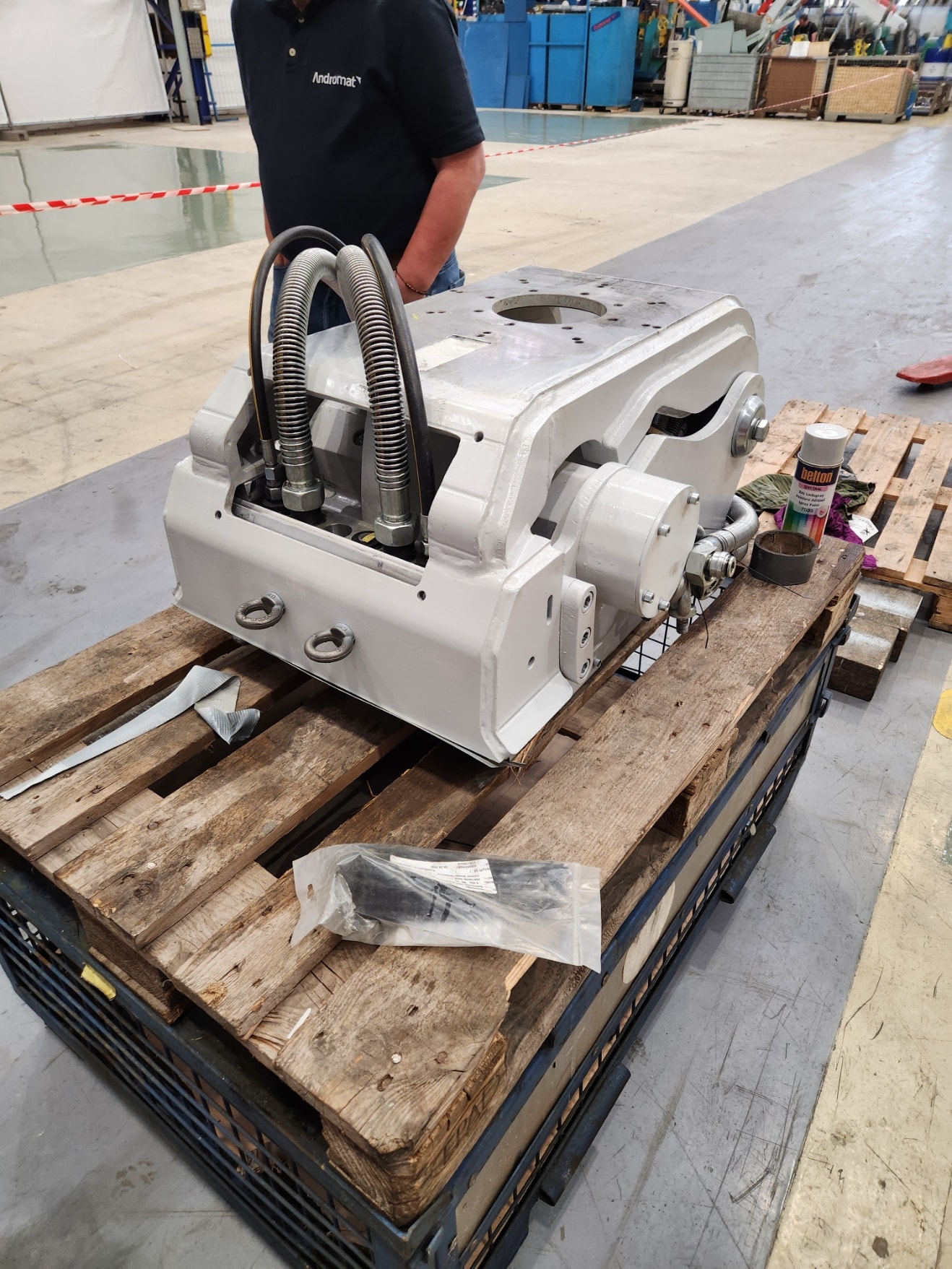 ANDROMAT® Quick Change System — unit on pallet